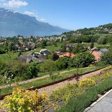 Moderne Avec Vue Panoramique A Proche De Montreux *