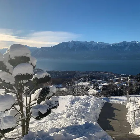 Moderne Avec Vue Panoramique A Proche De Montreux *