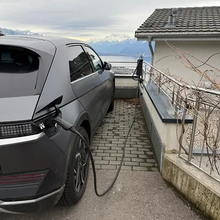 Moderne Avec Vue Panoramique A Proche De Montreux דירה Jongny