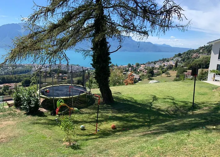 Moderne Avec Vue Panoramique A Proche De Montreux *