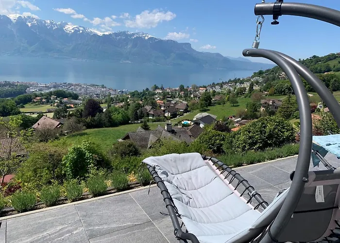 Moderne Avec Vue Panoramique A Proche De Montreux 强尼