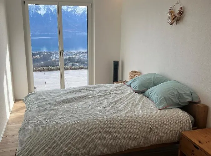 Moderne Avec Vue Panoramique A Proche De Montreux *