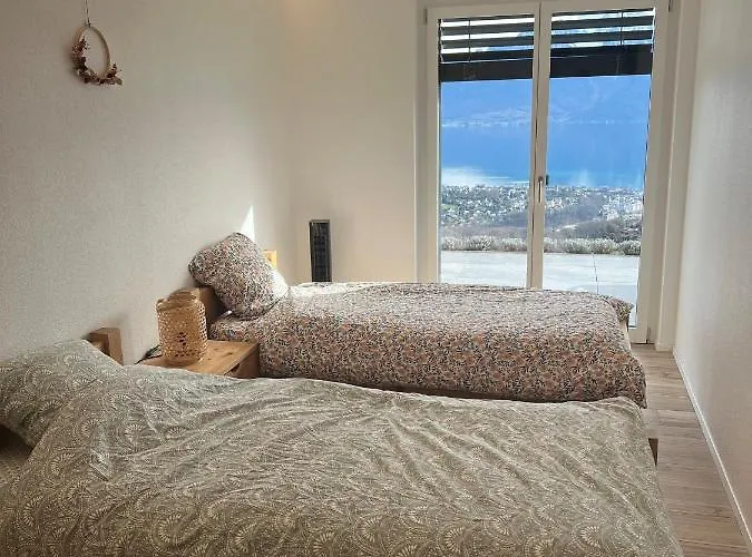 Moderne Avec Vue Panoramique A Proche De Montreux Apartament *