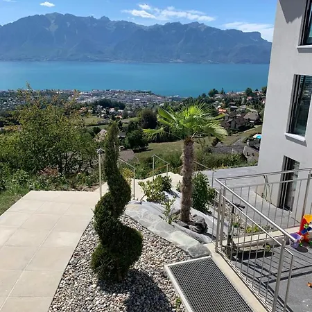 Lejlighed Moderne Avec Vue Panoramique A Proche De Montreux