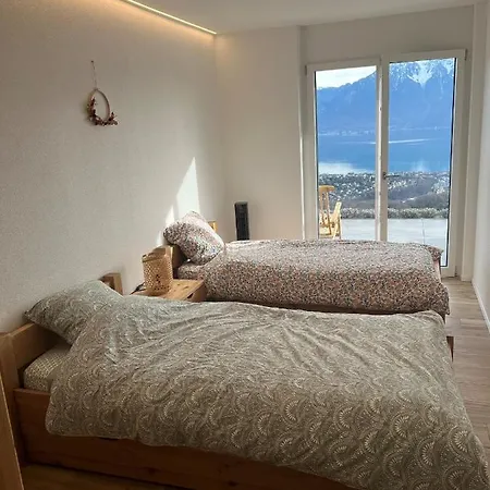 Moderne Avec Vue Panoramique A Proche De Montreux 公寓
