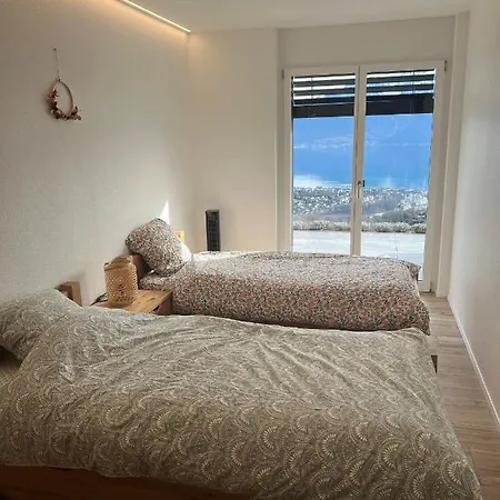 Moderne Avec Vue Panoramique A Proche De Montreux 公寓 *